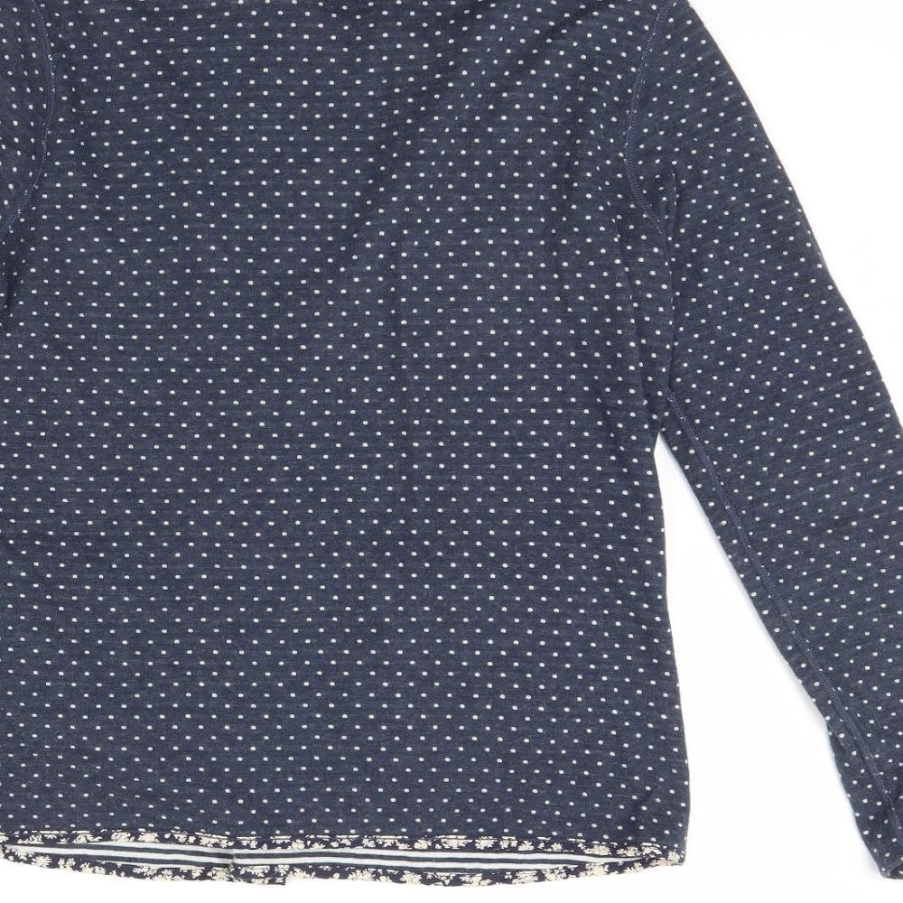 White Stuff Womens Blue Polka Dot  Jacket  Size 12