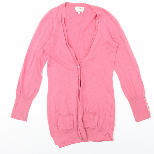 NEXT Womens Pink   Cardigan Jumper Size 6