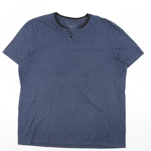 Atlantic Bay Mens Blue    T-Shirt Size XL