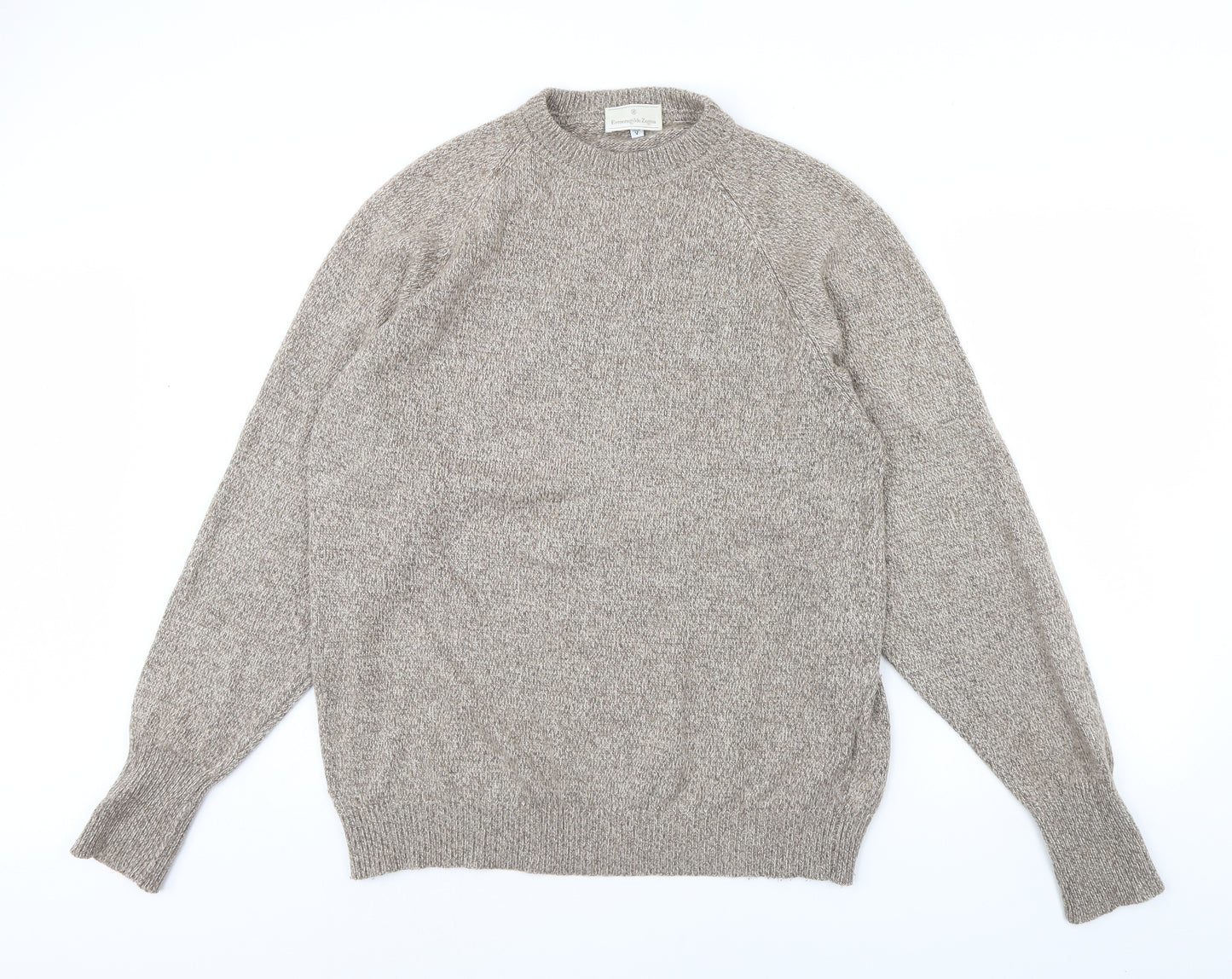 Ermenegildo Zegna Mens Beige   Pullover Jumper Size L