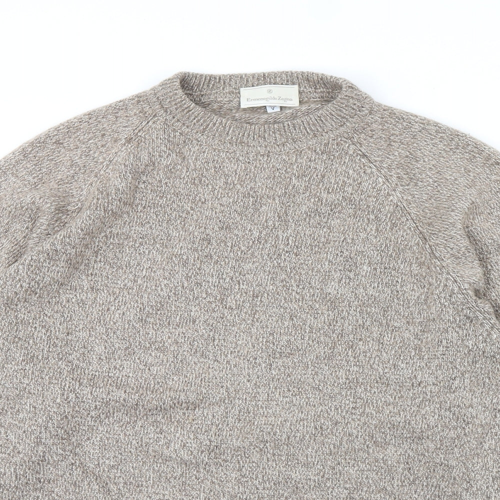 Ermenegildo Zegna Mens Beige   Pullover Jumper Size L