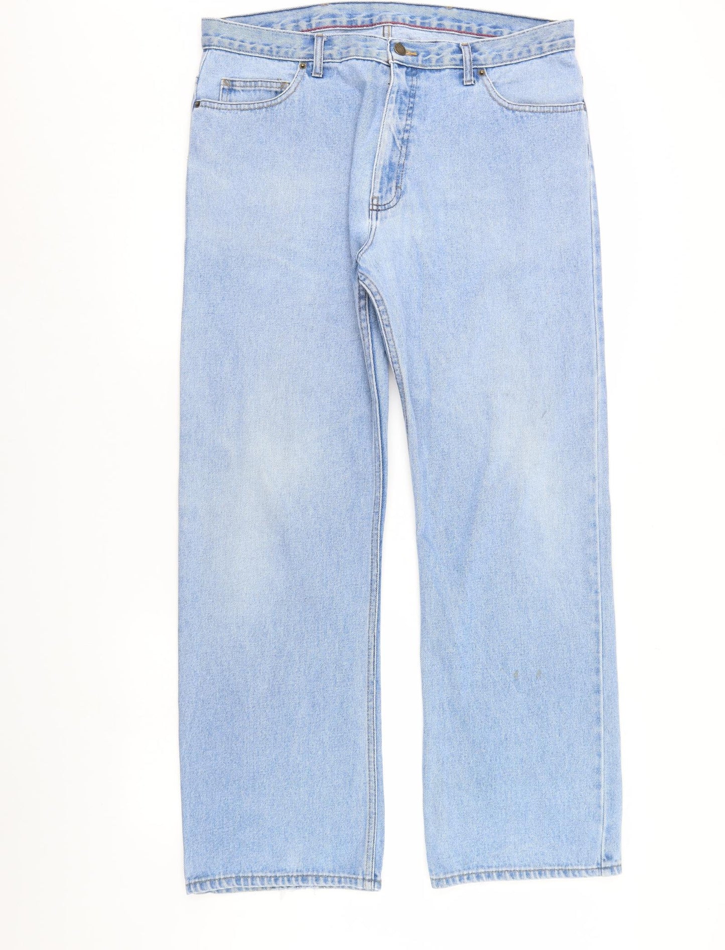 m&s Mens Blue  Denim Straight Jeans Size 38 L34 in