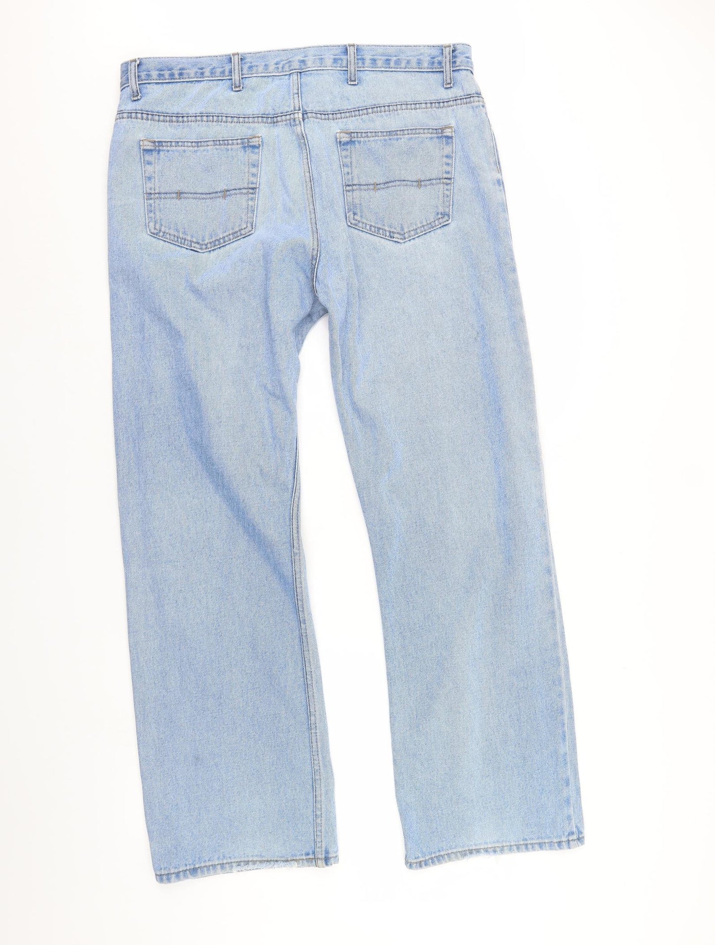 m&s Mens Blue  Denim Straight Jeans Size 38 L34 in