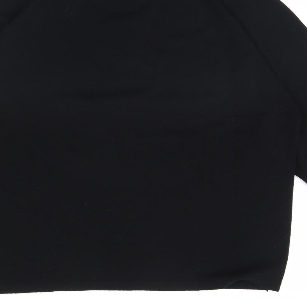 M&S Mens Black   Henley Jumper Size L