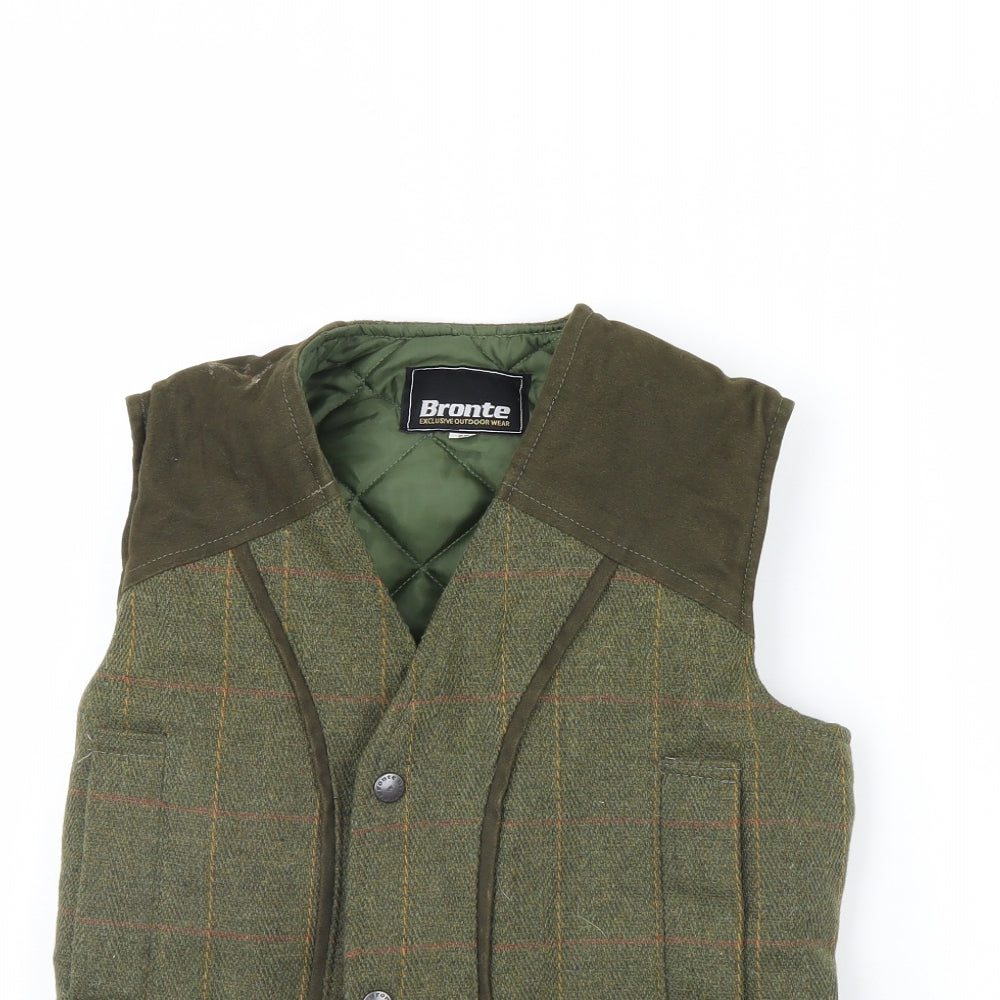 Bronte Womens Green   Gilet Jacket Size S