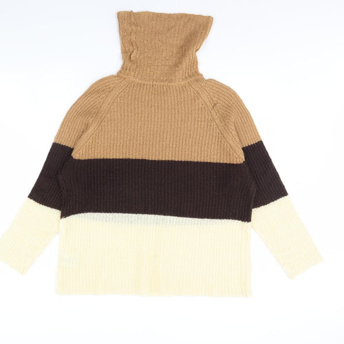 Boohoo Womens Brown   Pullover Jumper Size 16