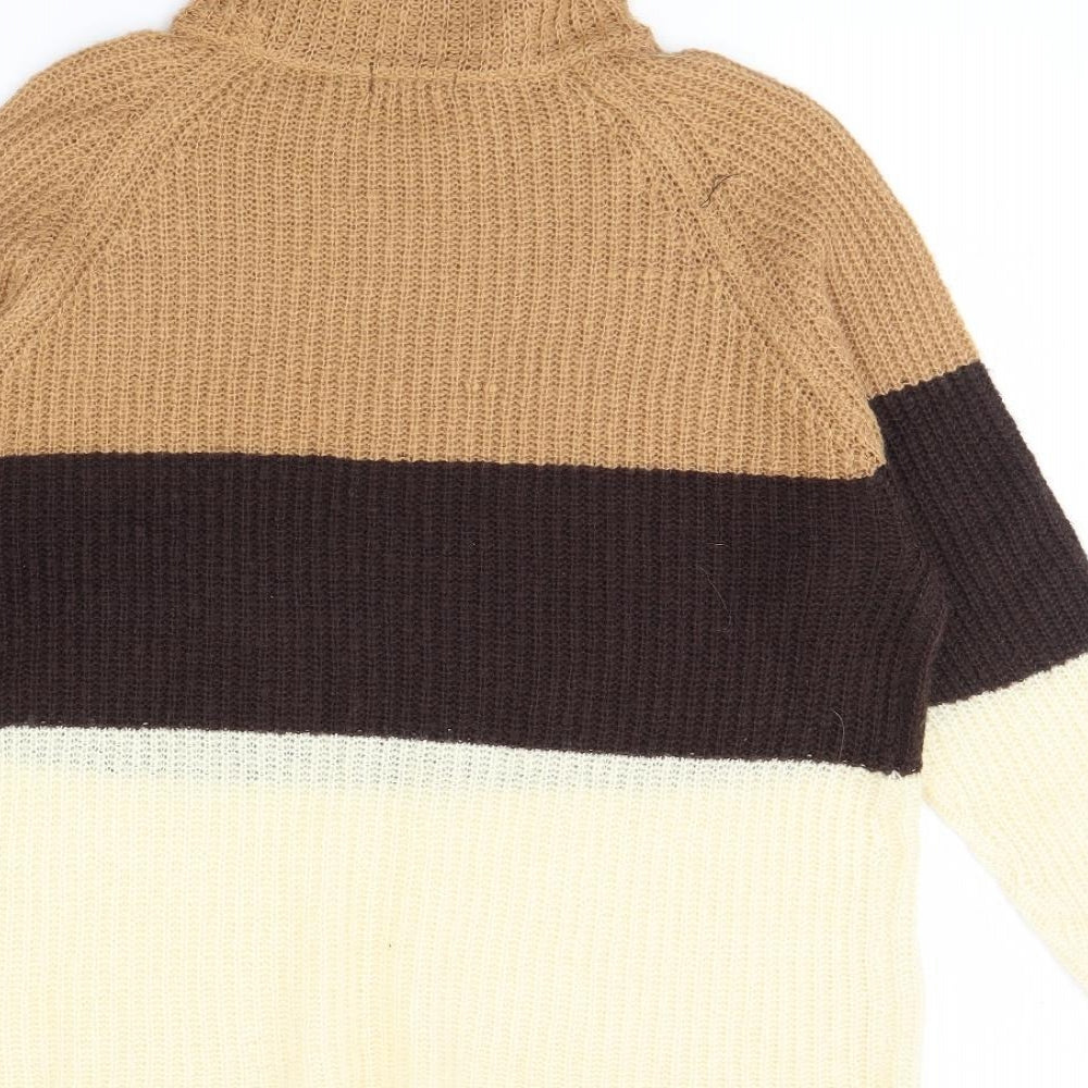 Boohoo Womens Brown   Pullover Jumper Size 16