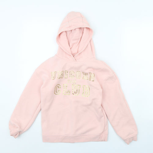 Primark Girls Pink   Pullover Hoodie Size 9 Years