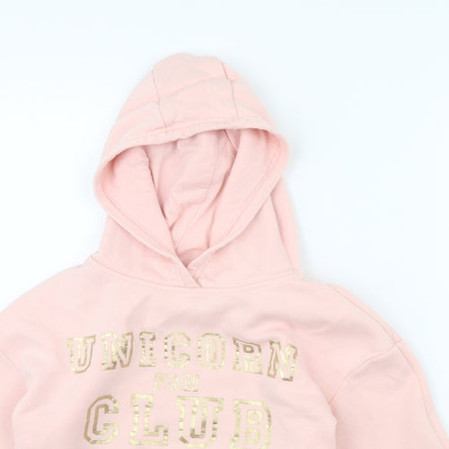 Primark Girls Pink   Pullover Hoodie Size 9 Years