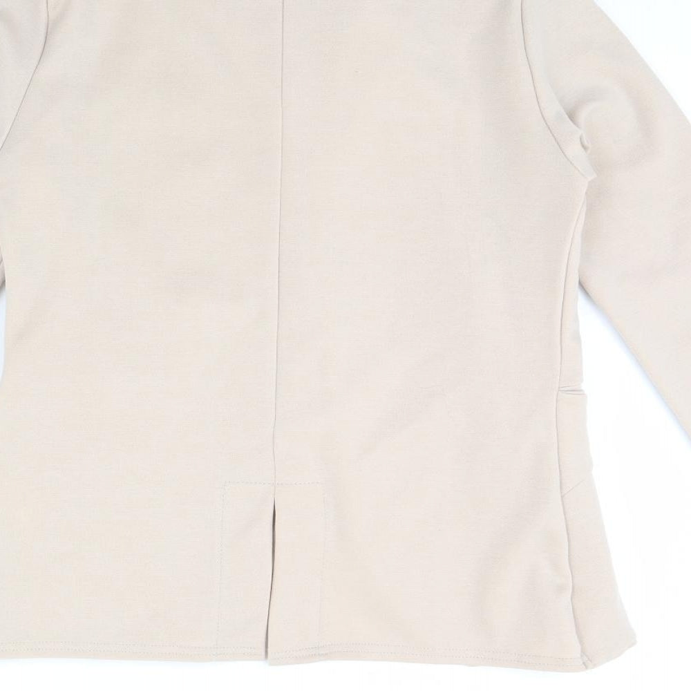 Boohoo Womens Beige   Jacket  Size 12