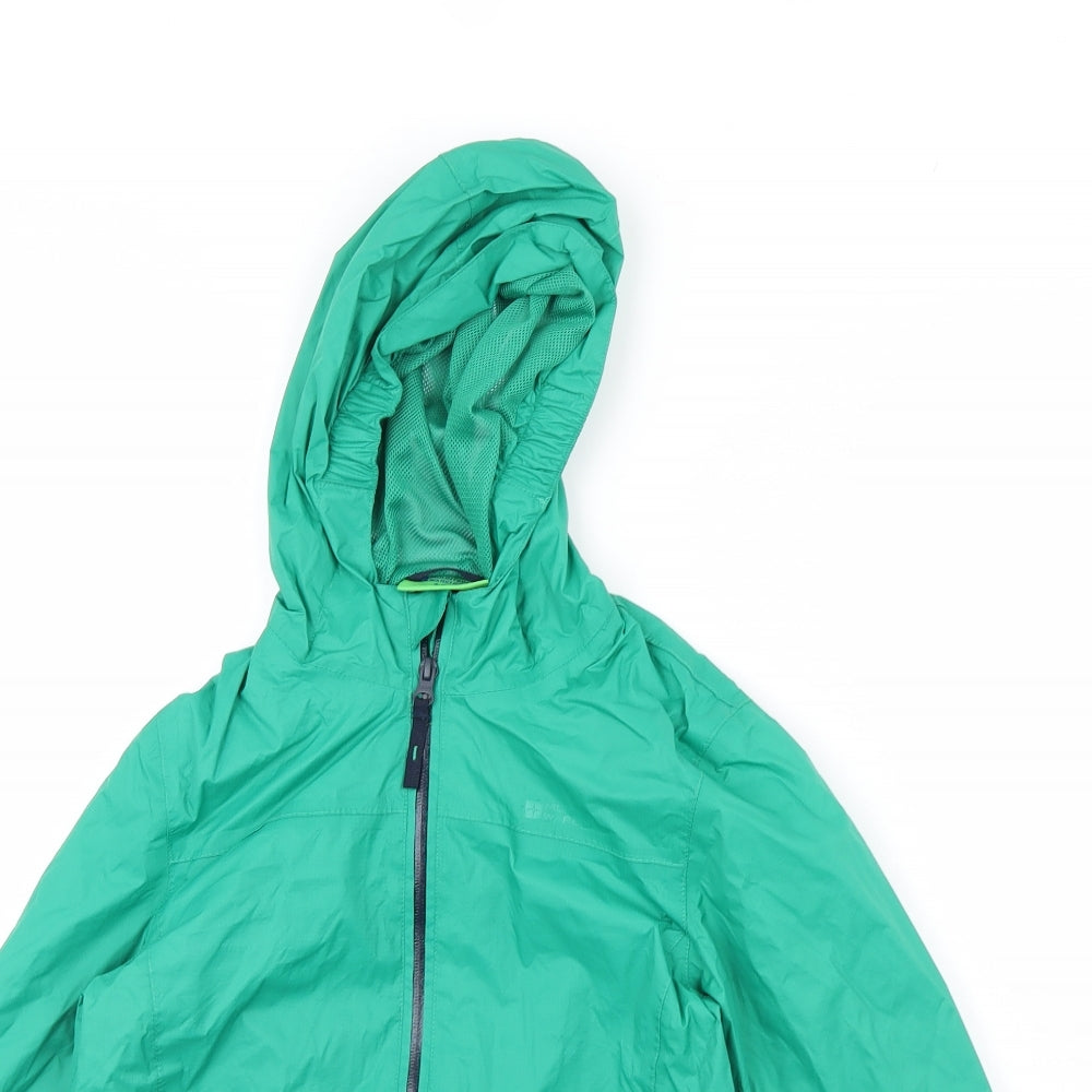 Mountain Warehouse Boys Green   Rain Coat Coat Size 9 Years