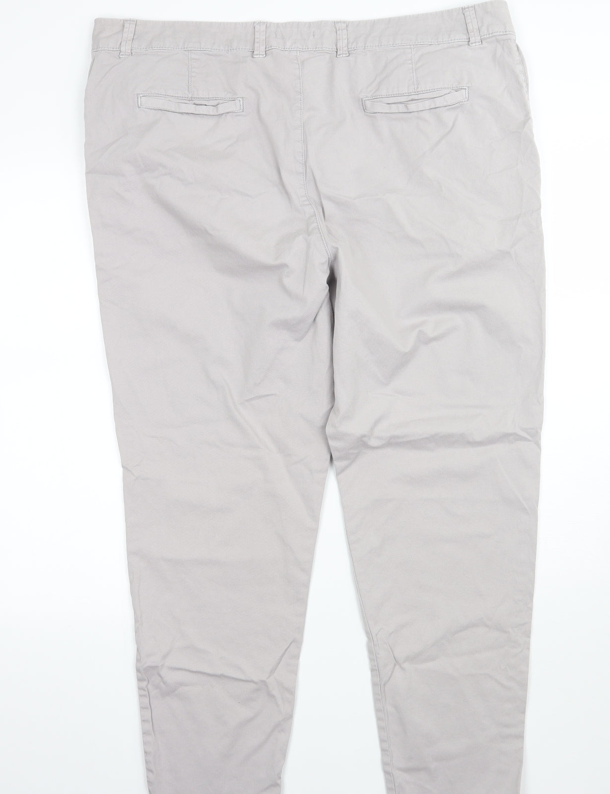 TU Womens Grey   Chino Trousers Size 20 L28 in