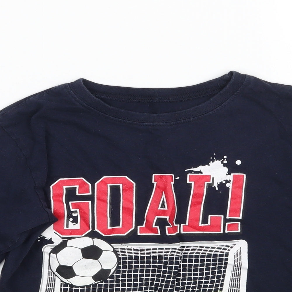 Preworn Boys Blue   Basic T-Shirt Size 7-8 Years