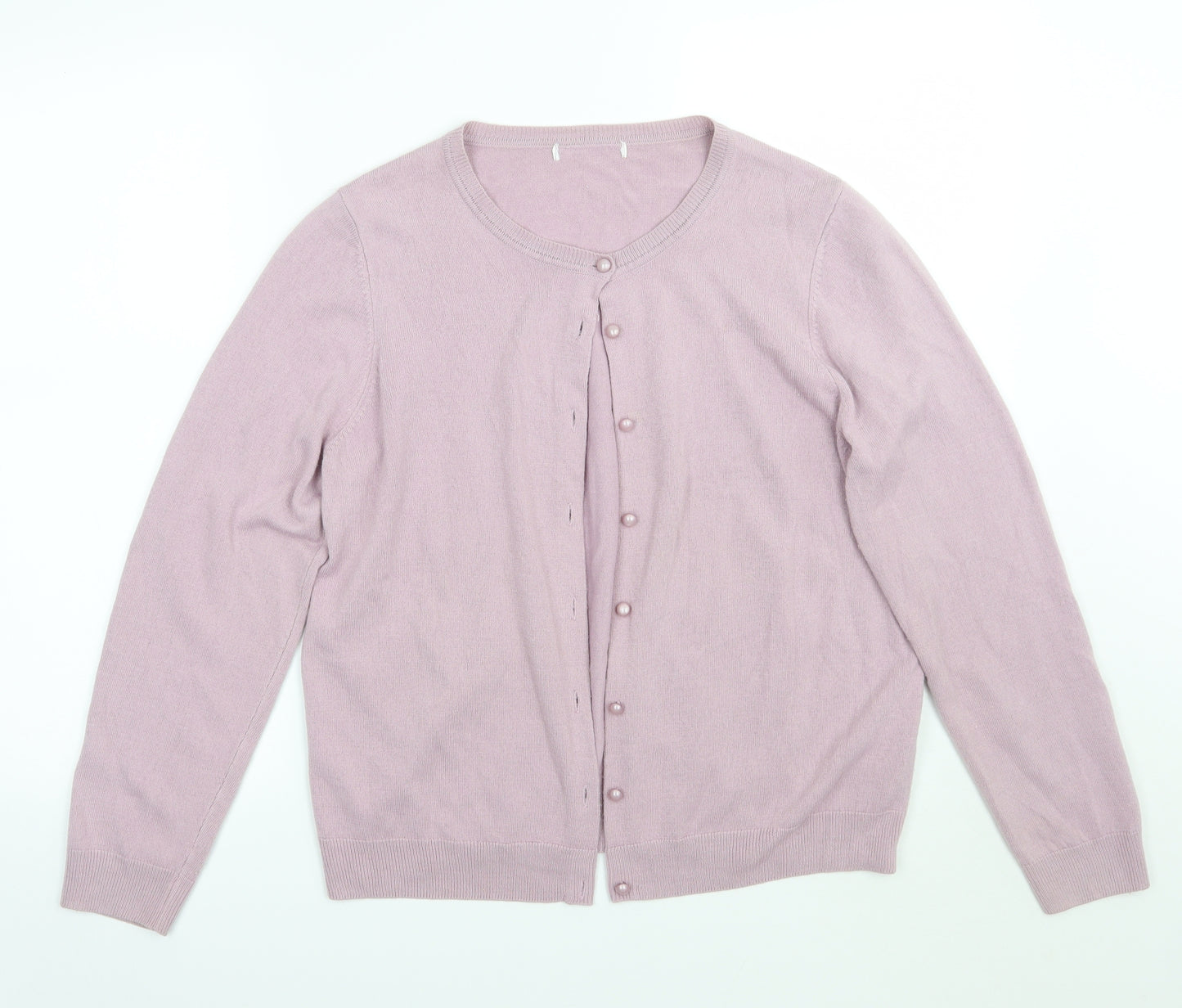 Marks and Spencer Womens Purple   Cardigan Jumper Size 16