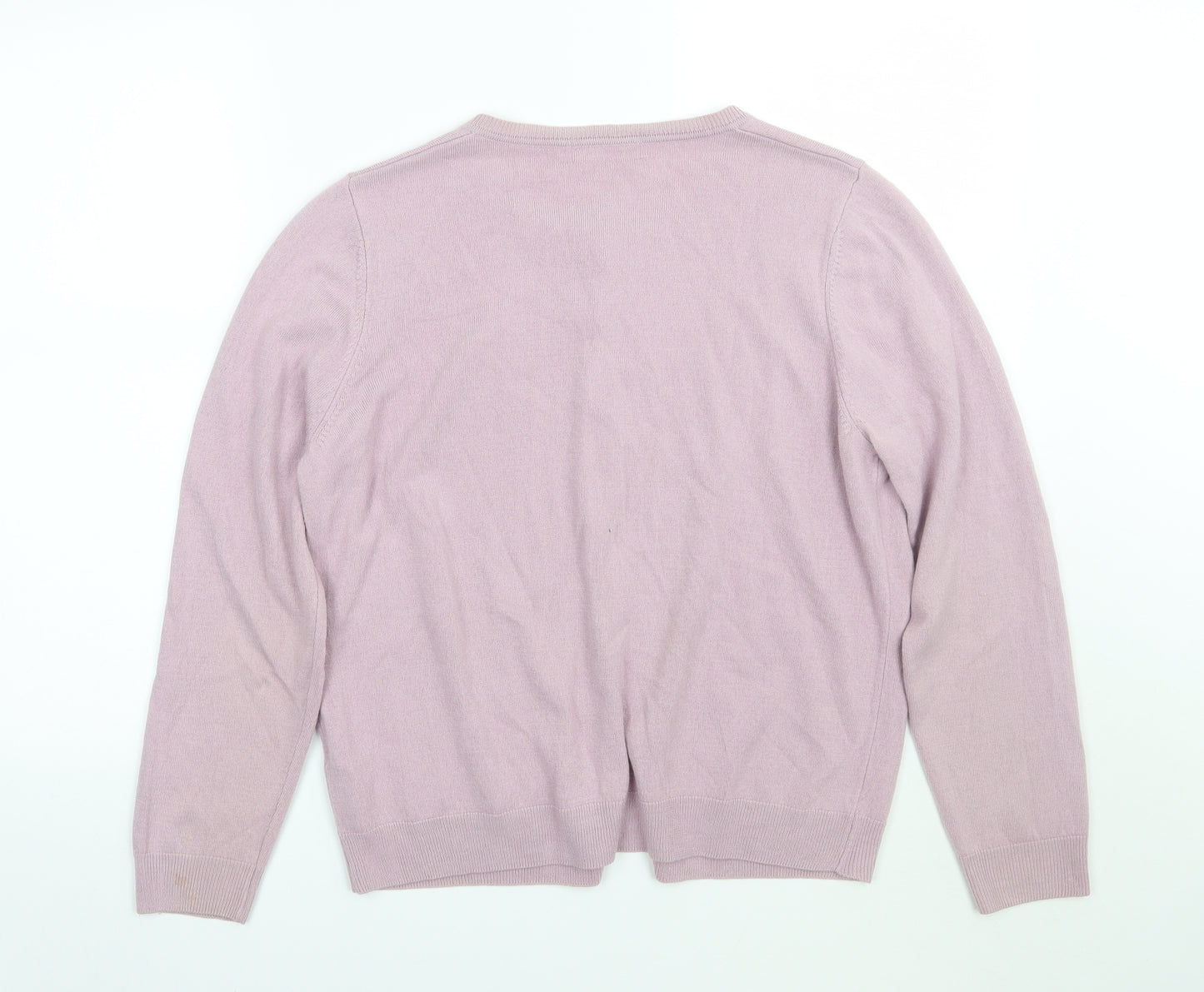 Marks and Spencer Womens Purple   Cardigan Jumper Size 16