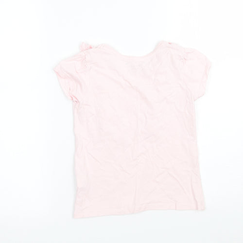 Priark Girls Pink   Basic T-Shirt Size 6-7 Years