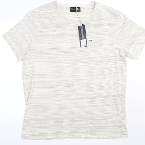 O neill Mens Beige    T-Shirt Size 2XL