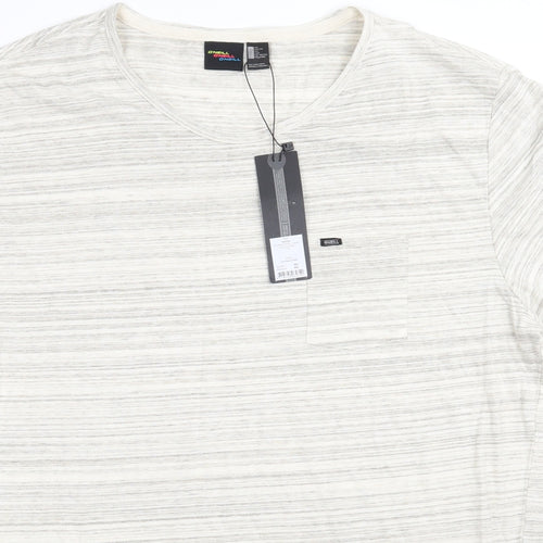 O neill Mens Beige    T-Shirt Size 2XL