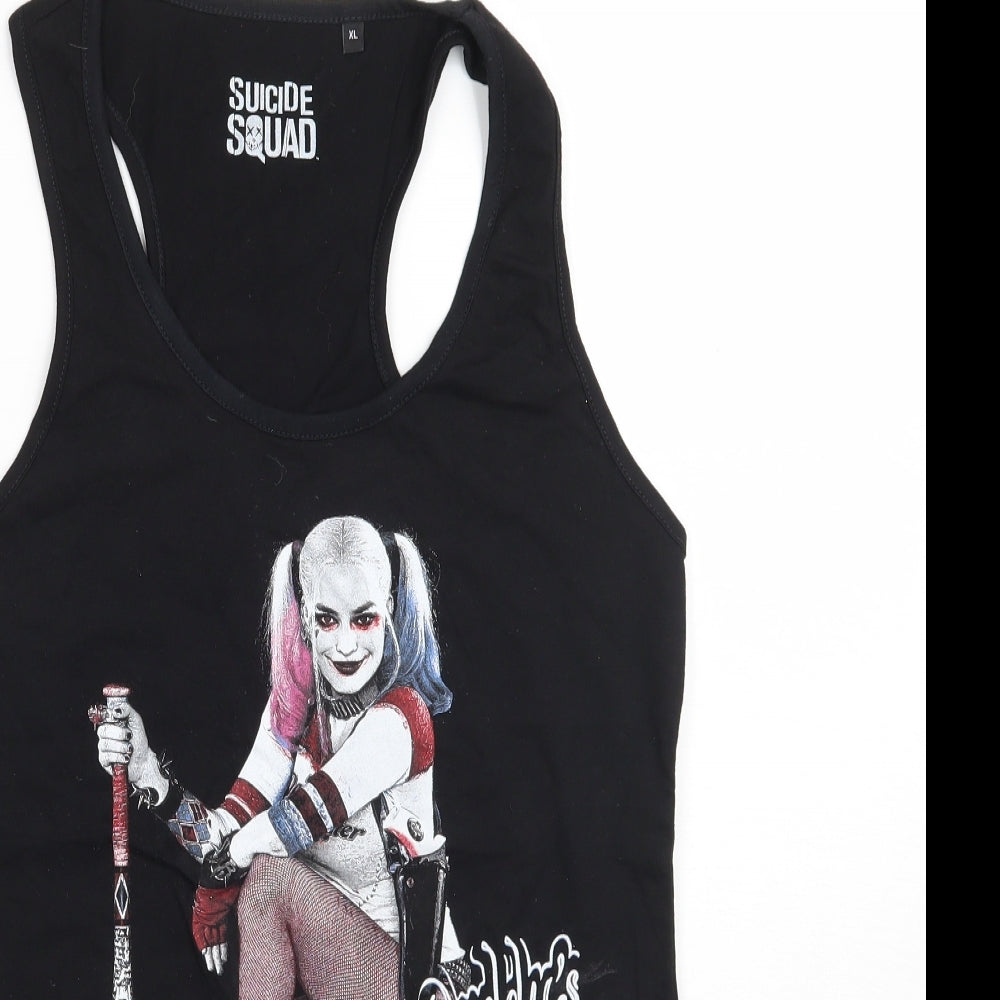 Suicide Squad Womens Black   Basic Tank Size XL