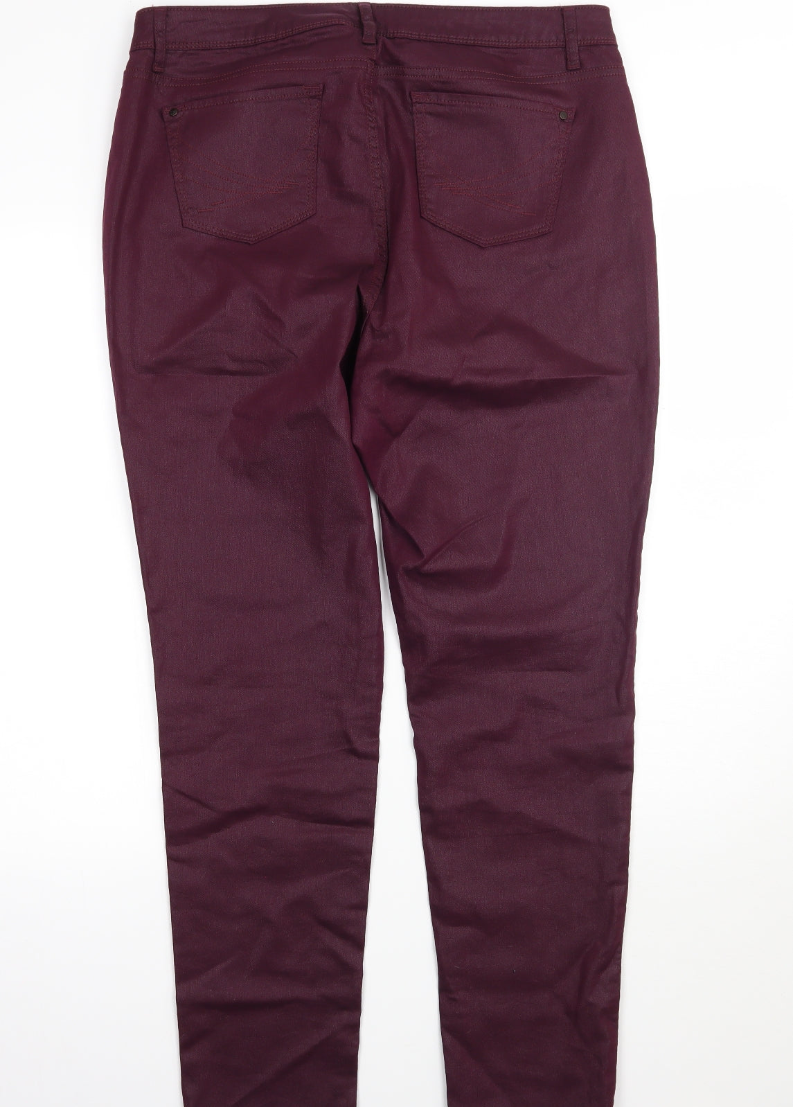 Simply Vera by Vera Wang Womens Purple   Skinny Jeans Size 12 L29 in