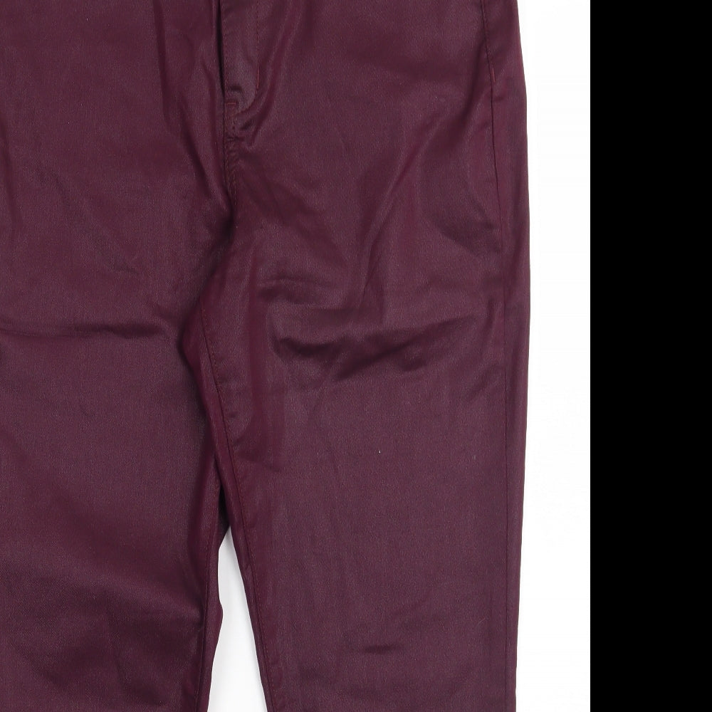 Simply Vera by Vera Wang Womens Purple   Skinny Jeans Size 12 L29 in