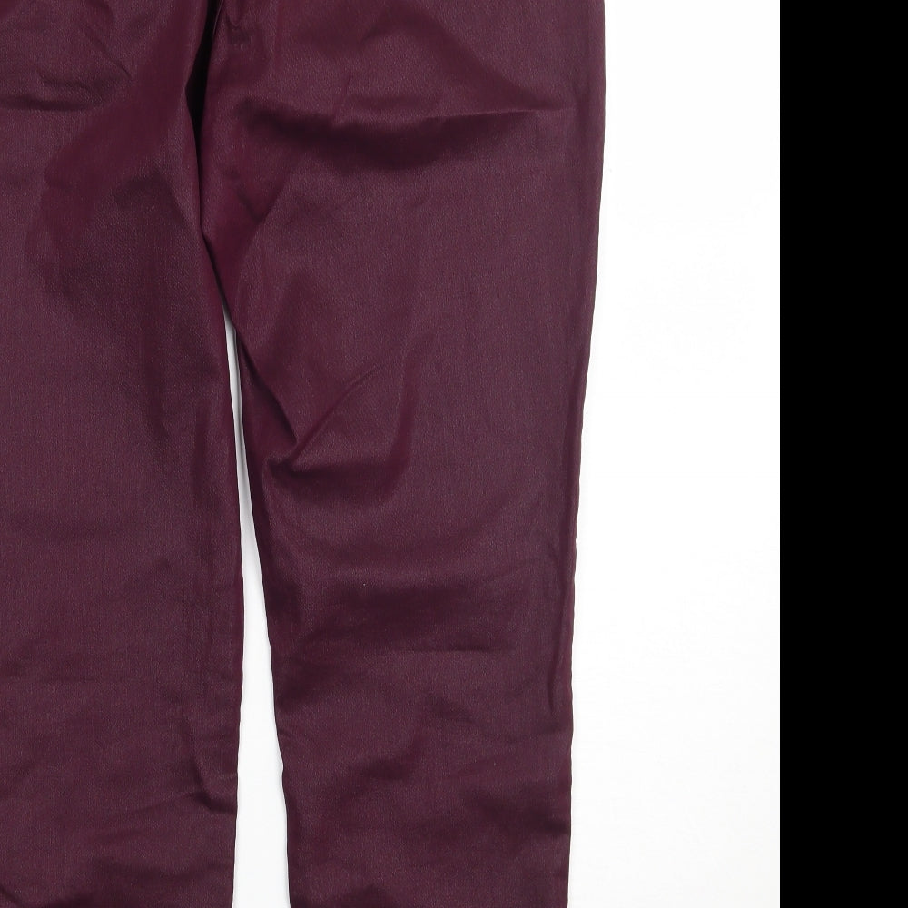 Simply Vera by Vera Wang Womens Purple   Skinny Jeans Size 12 L29 in