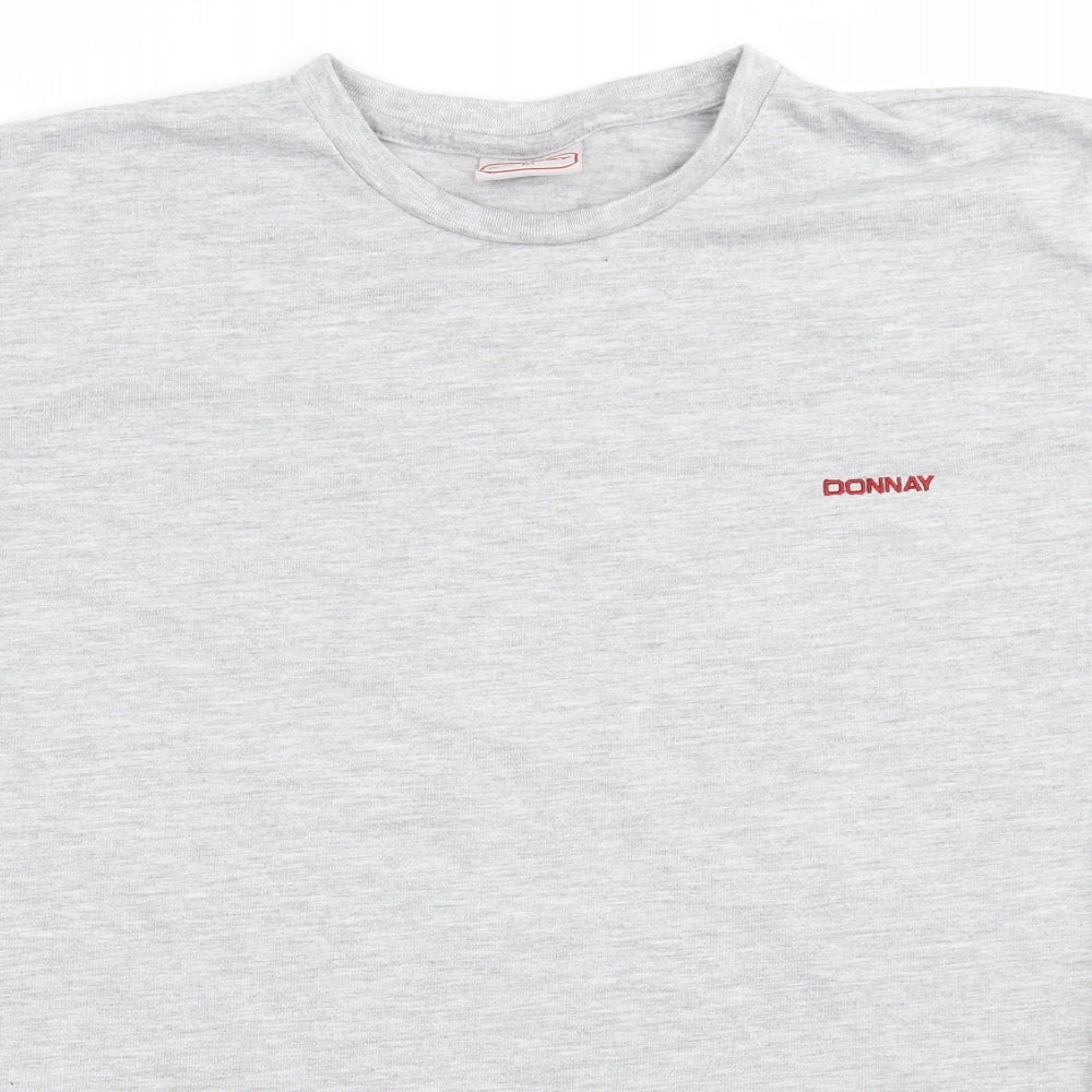 Donnay Mens Grey    T-Shirt Size M