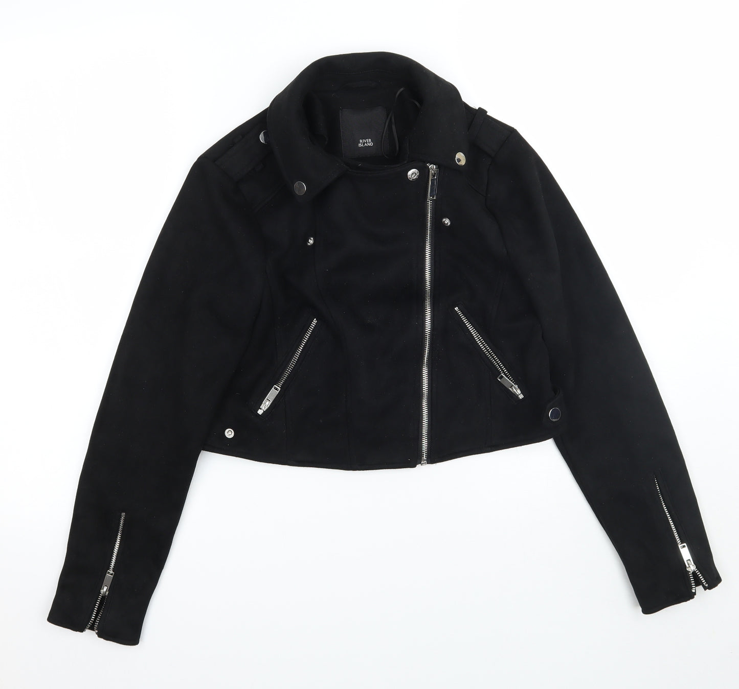 River Island Womens Black   Jacket Coat Size 10