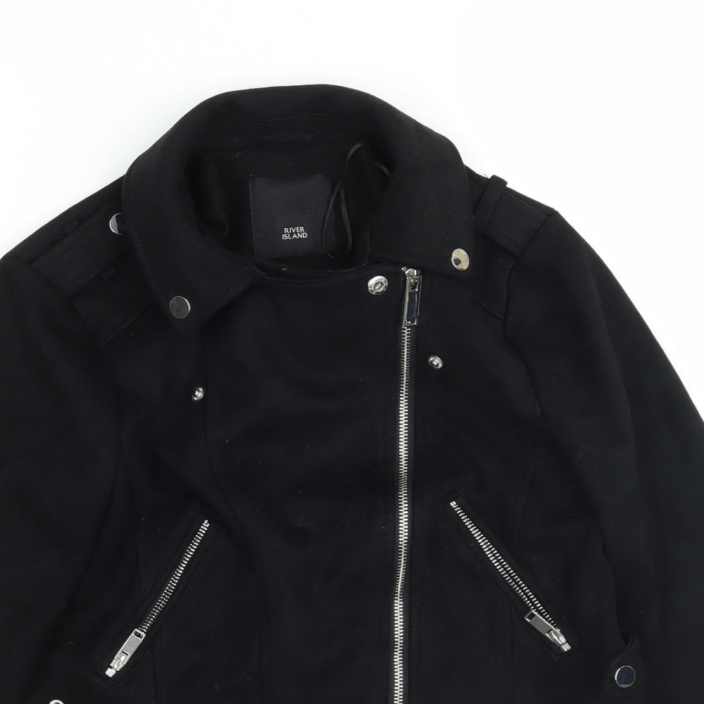 River Island Womens Black   Jacket Coat Size 10
