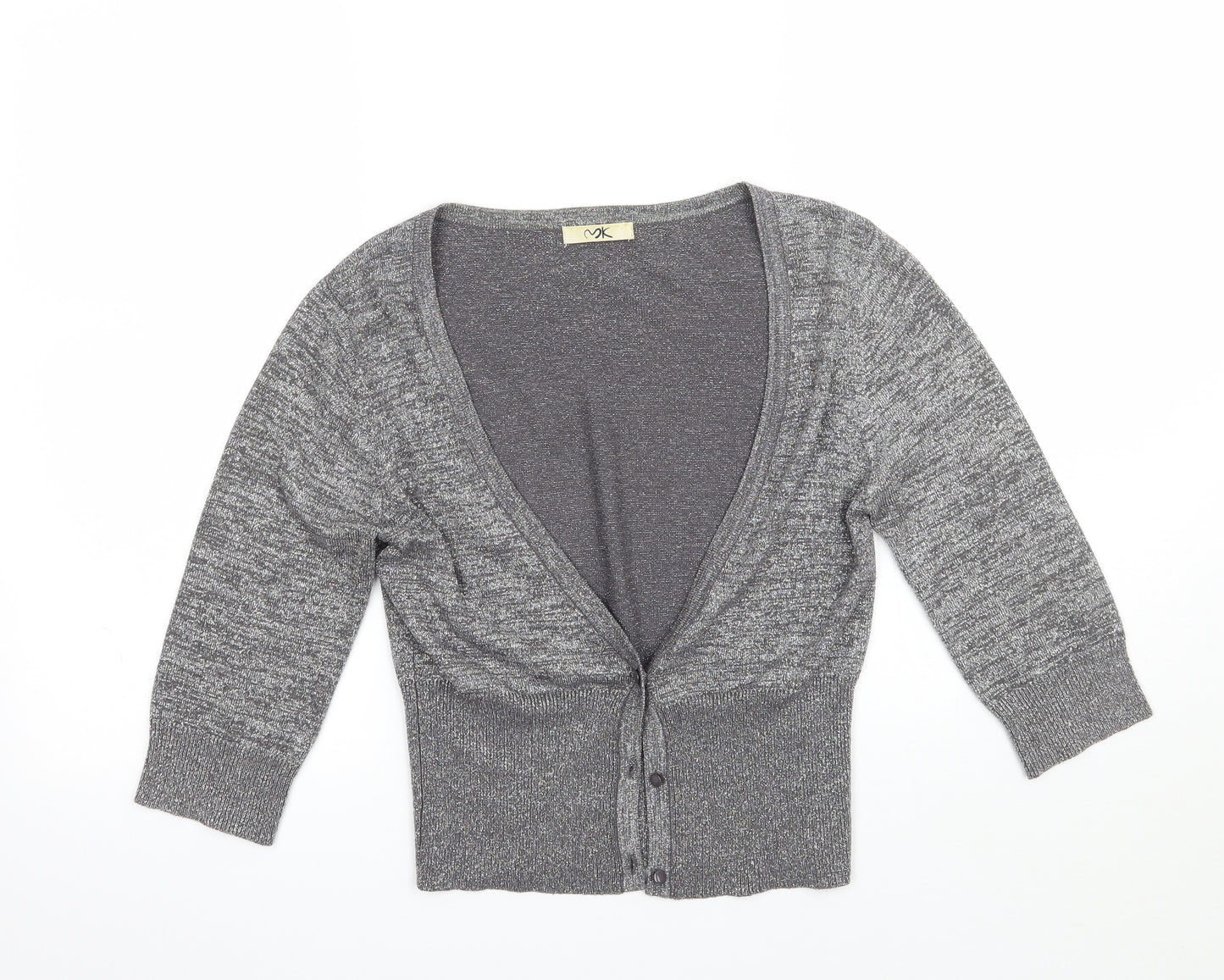 MK Womens Grey   Cardigan Jumper Size 8