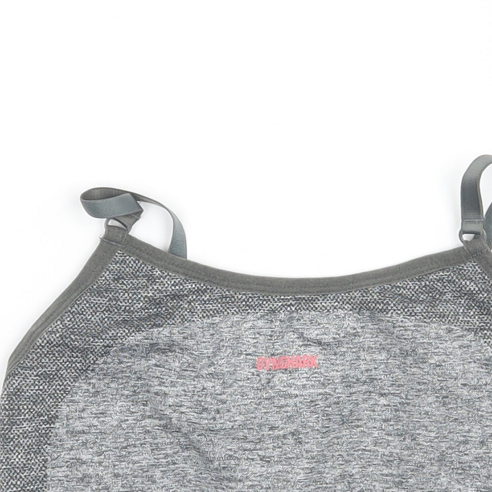 Gym shark Womens Grey   Basic T-Shirt Size S
