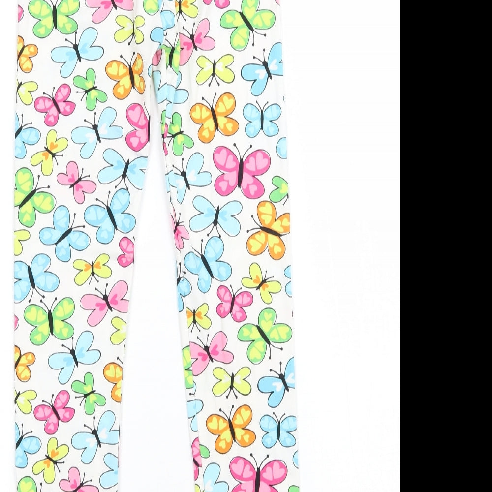 Sheecute Girls White   Jegging Trousers Size 7-8 Years