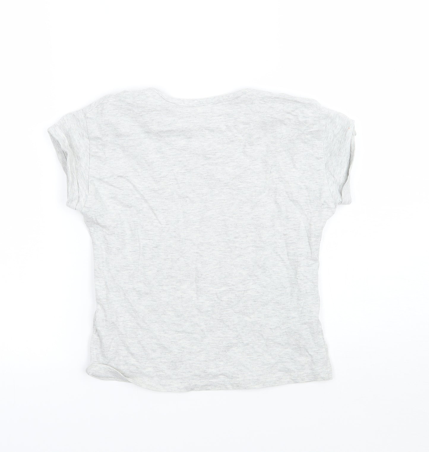 Marks and Spencer Girls Grey   Basic T-Shirt Size 5-6 Years