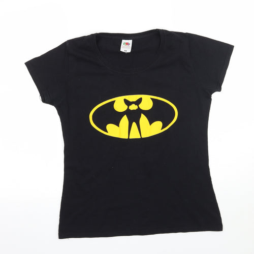 Fruit of the Loom Womens Black   Basic T-Shirt Size M