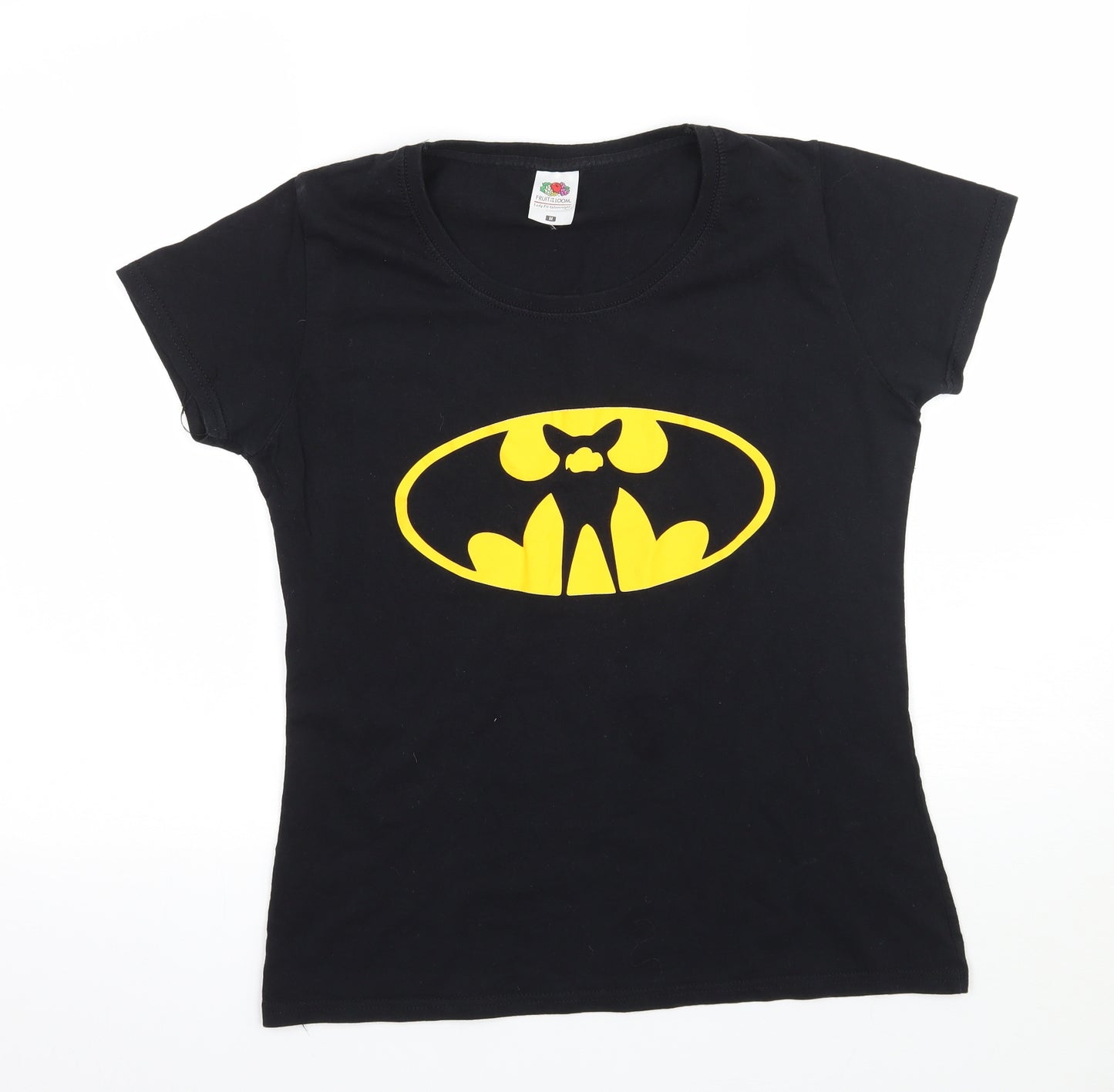 Fruit of the Loom Womens Black   Basic T-Shirt Size M
