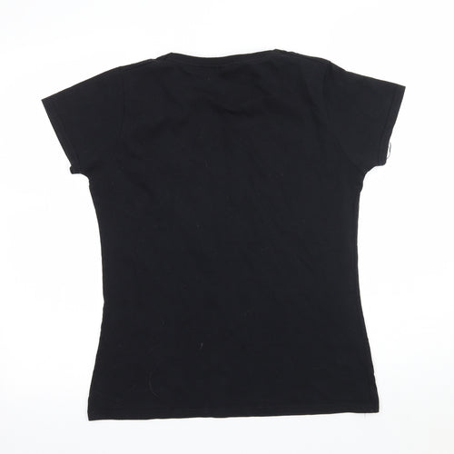 Fruit of the Loom Womens Black   Basic T-Shirt Size M