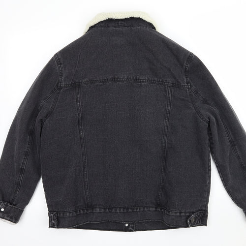 Denim & Co. Womens Black   Jacket Coat Size 14