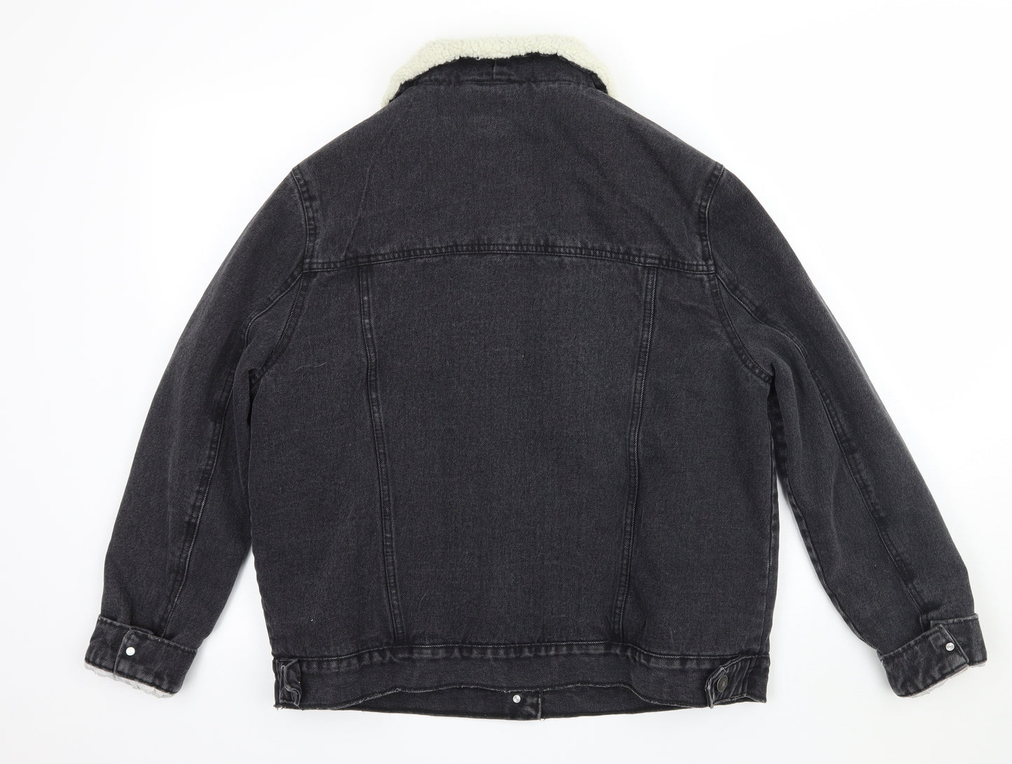 Denim & Co. Womens Black   Jacket Coat Size 14