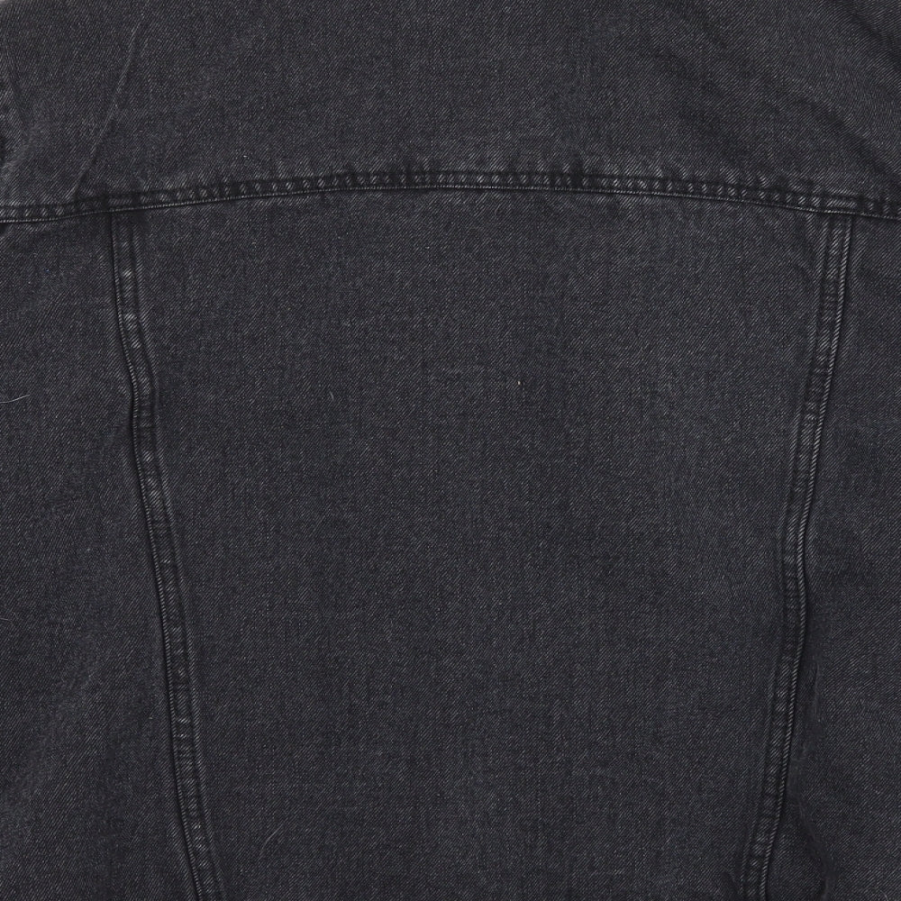Denim & Co. Womens Black   Jacket Coat Size 14