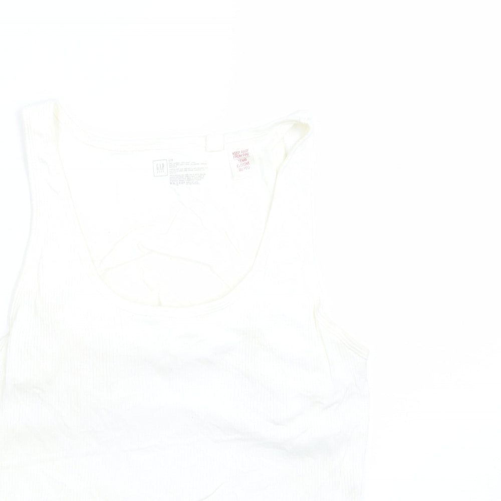 Gap Womens Ivory   Basic Tank Size L