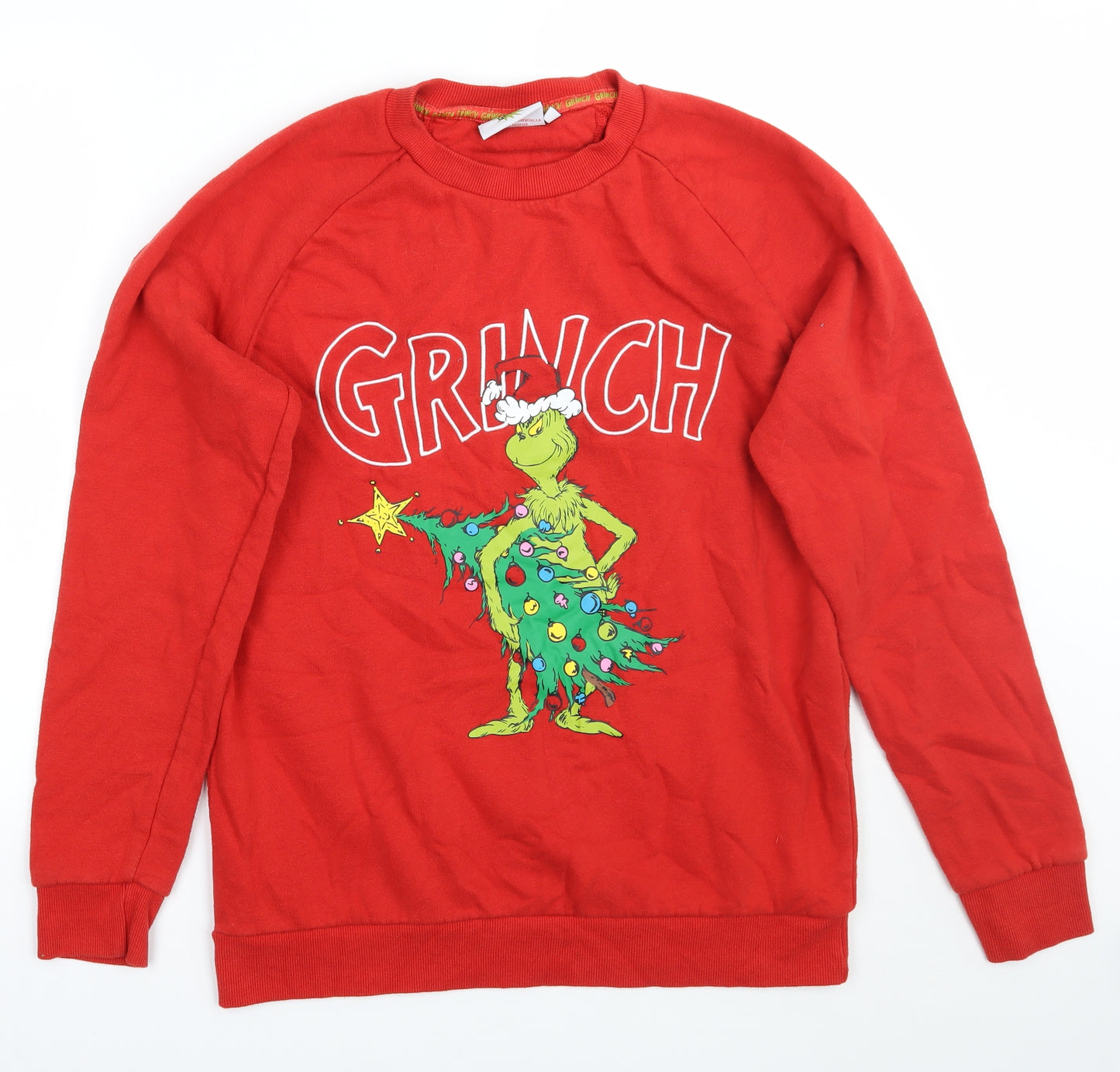 Primark Mens Red   Pullover Jumper Size L  - christmas