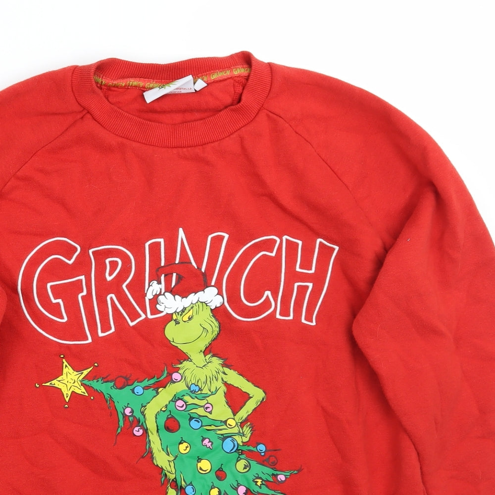 Primark Mens Red   Pullover Jumper Size L  - christmas