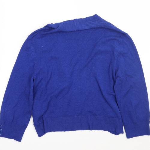 Klass Womens Blue   Cardigan Jumper Size S