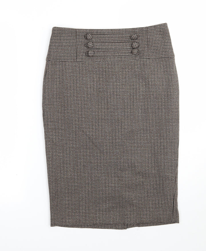 Papaya Womens Check Straight & Pencil Skirt Size 8