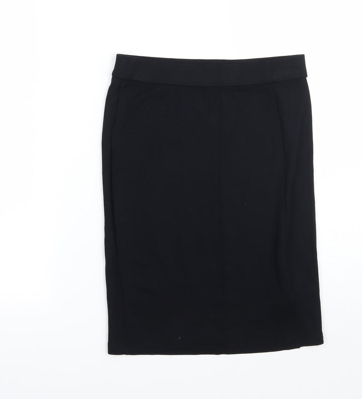 Marks and Spencer Girls Black A-Line Skirt Size 12 Years