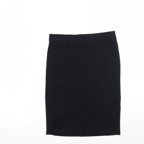 Marks and Spencer Girls Black   A-Line Skirt Size 12 Years