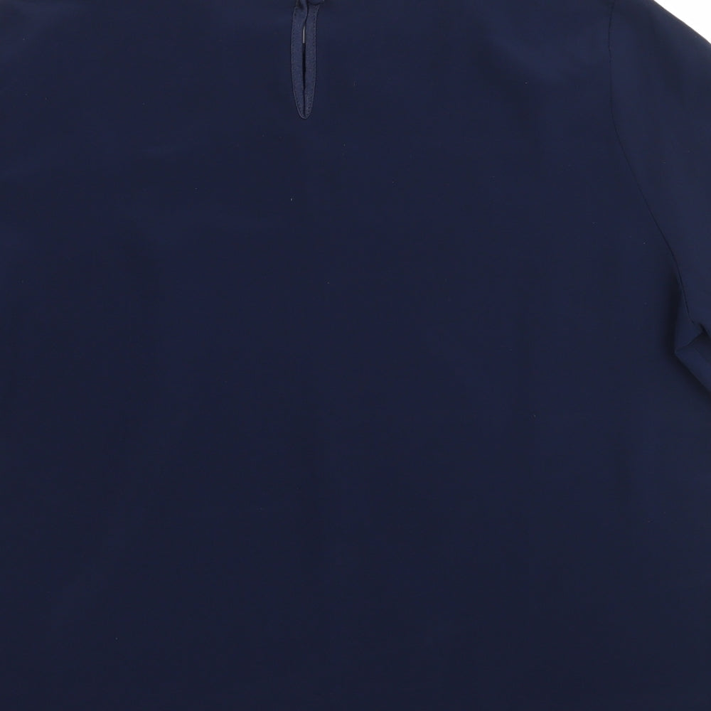 Sara Neal Womens Blue   Basic Blouse Size 12