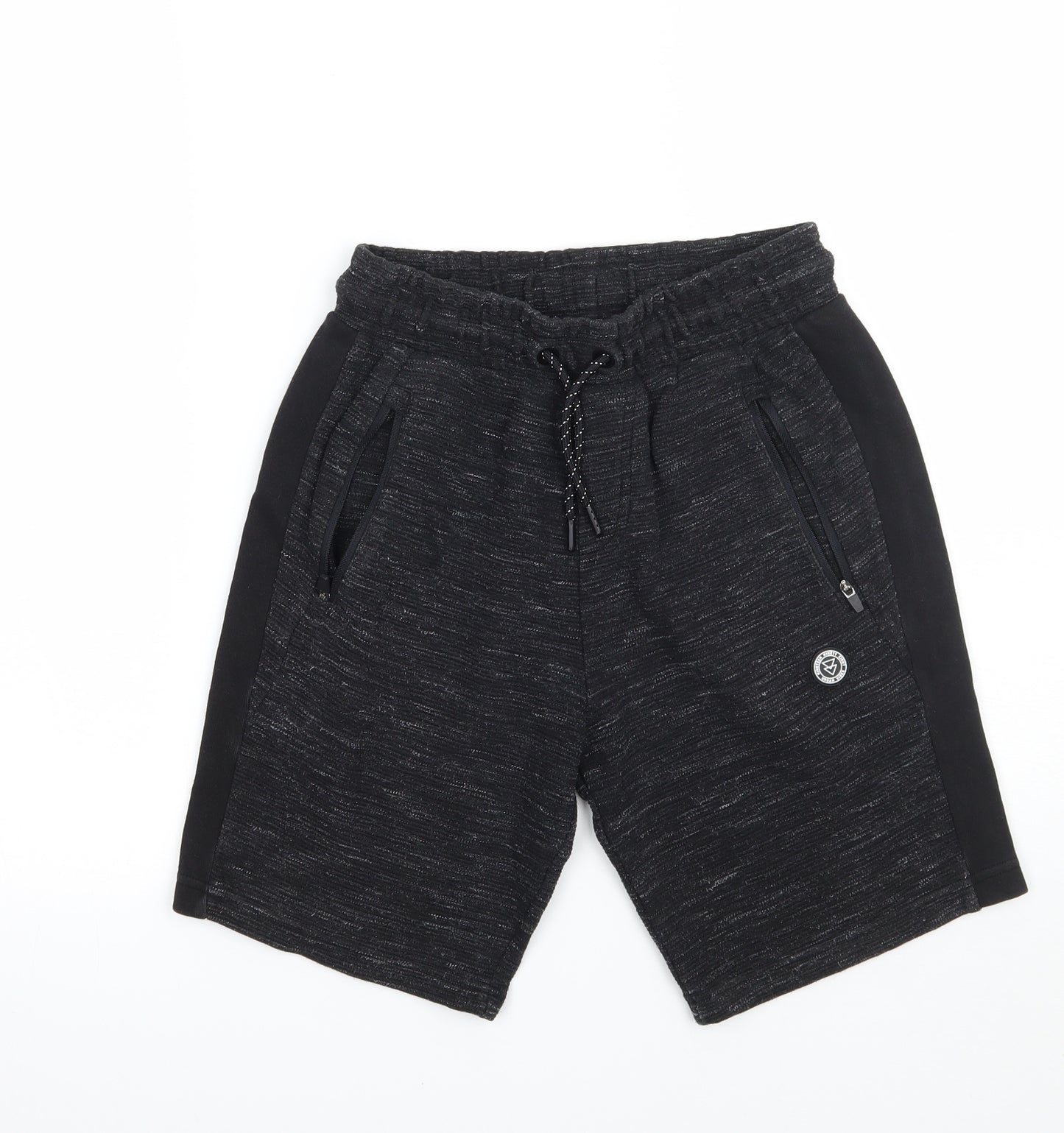 George Boys Black   Sweat Shorts Size 12 Years