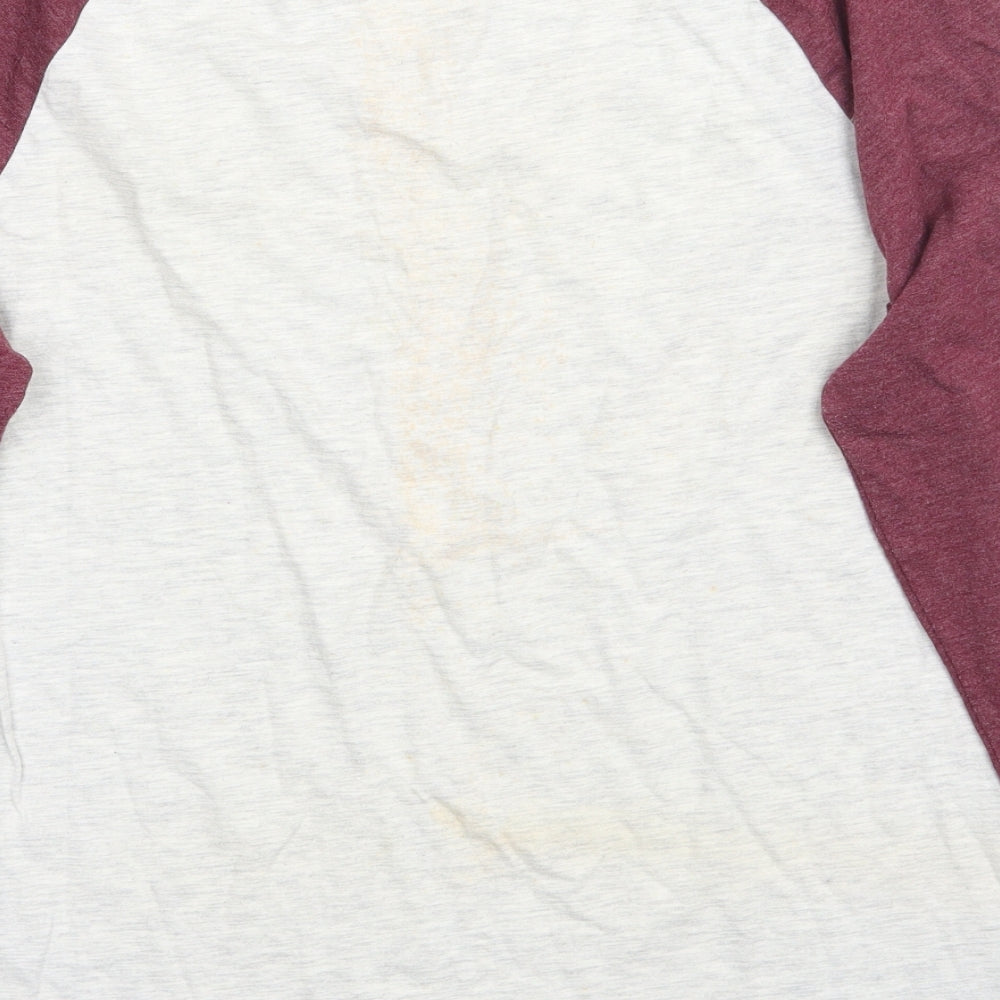 Burton Mens Grey    T-Shirt Size M