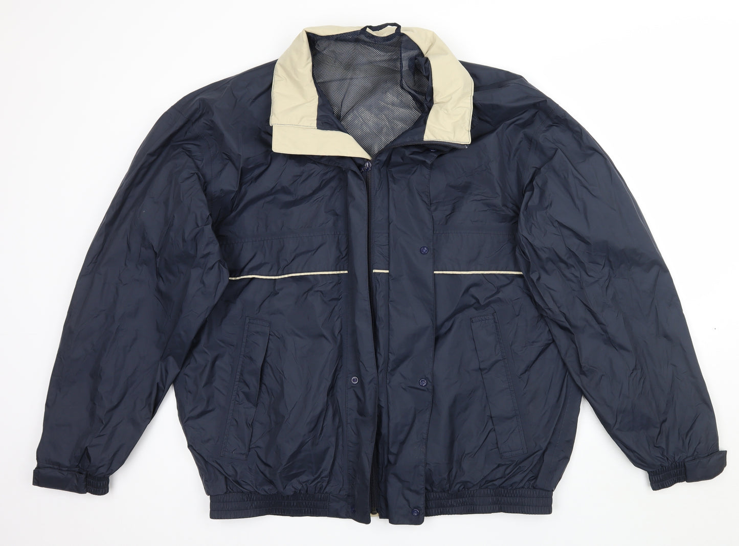 Marks and Spencer Mens Blue  Rayon Jacket Coat Size L